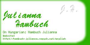 julianna hambuch business card